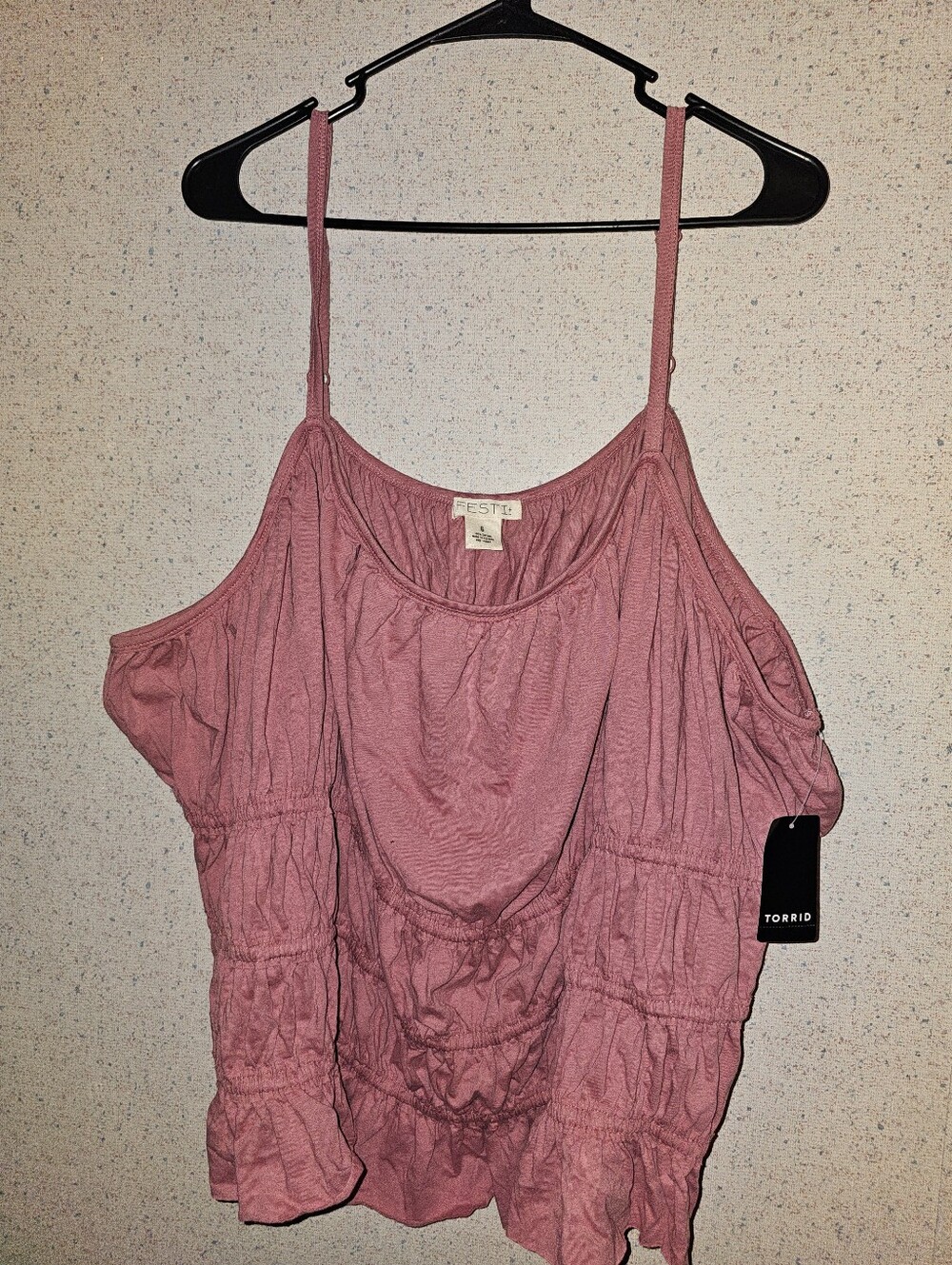 torrid Dusty Rose Cold-Shoulder Camisole